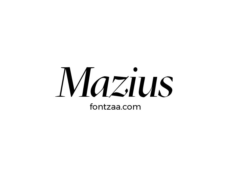 Mazius Font Free Download