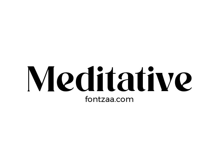 Meditative Font Free Download