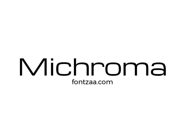 Michroma Font Free Download