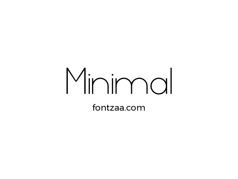 Minimal Font Free Download