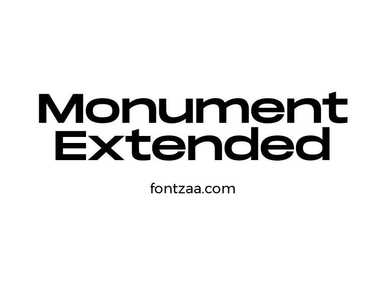Monument Extended Font Free Download