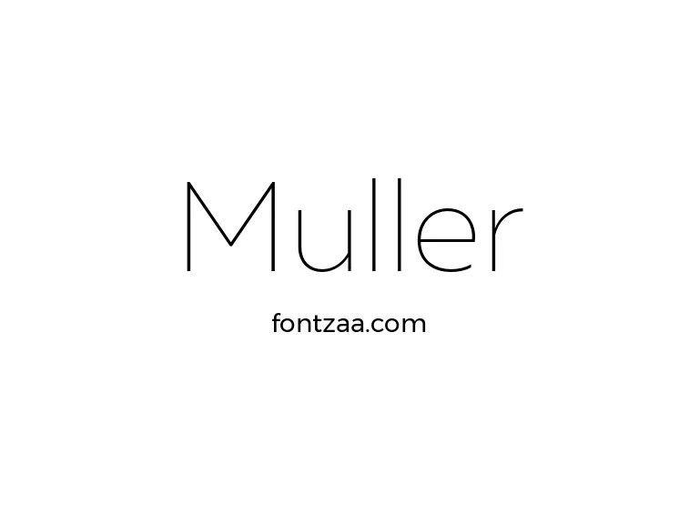 Muller Font Free Download