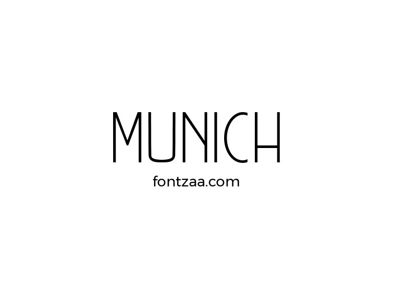 MUNICH Font Free Download