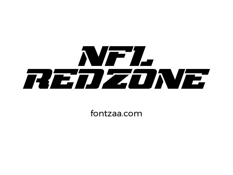 NFL RedZone Font Free Download