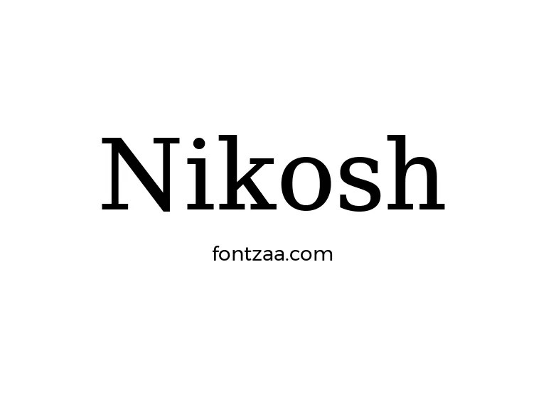 Nikosh Font Free Download