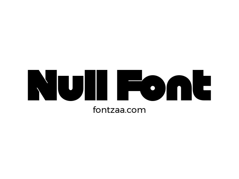 Null Font Font Free Download