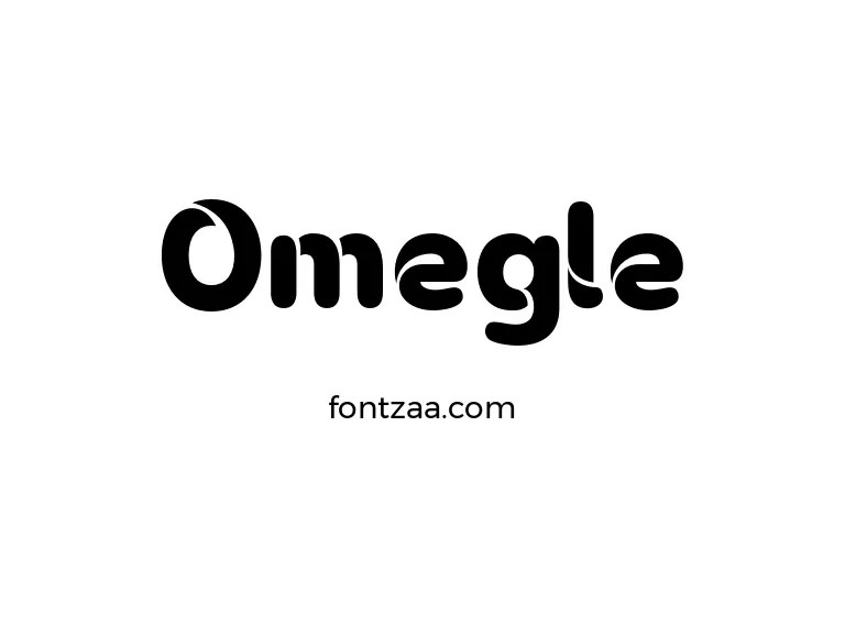 Omegle Font Free Download