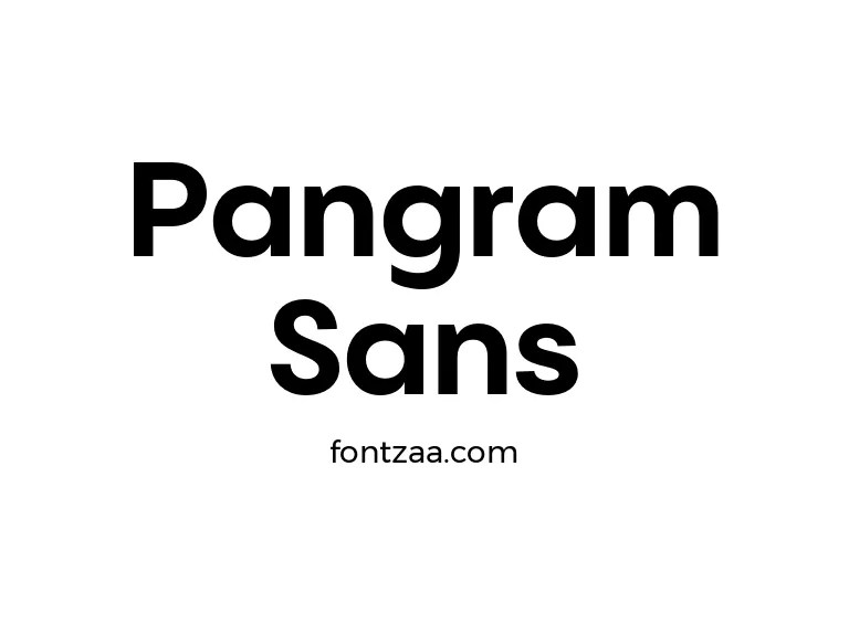 Pangram Sans Font Free Download
