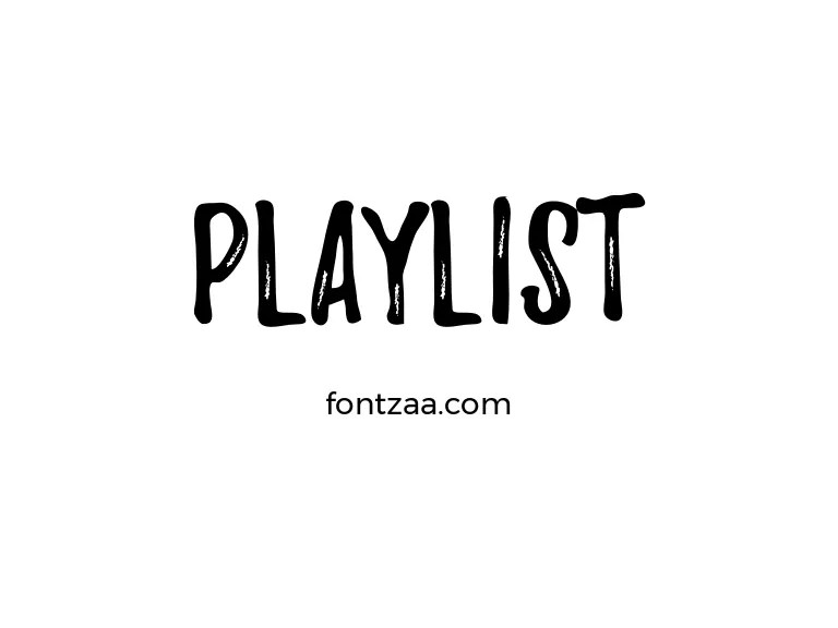 Playlist Font Free Download