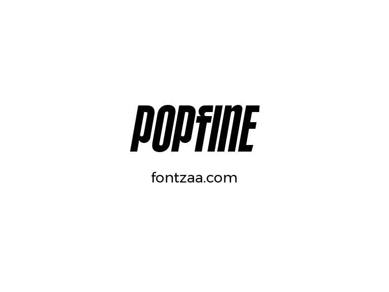 Popfine Font Free Download