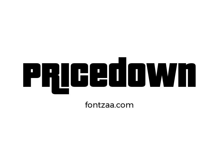 Pricedown Font Free Download