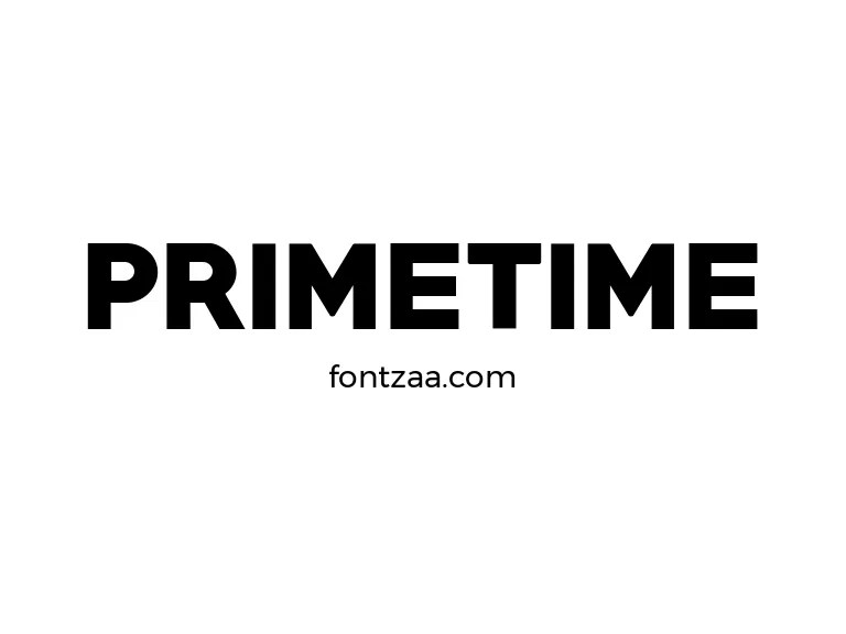PRIMETIME Font Free Download