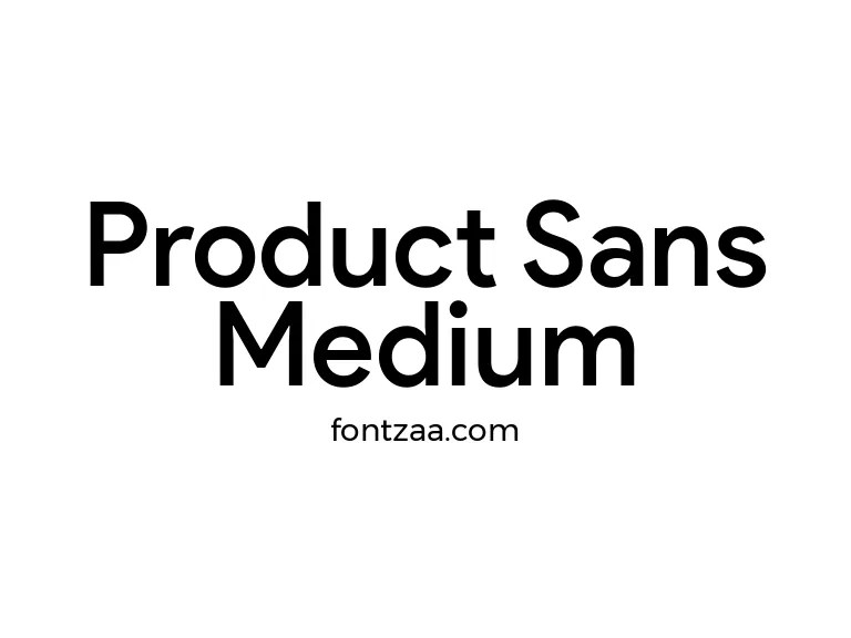 Product Sans Medium Font Free Download