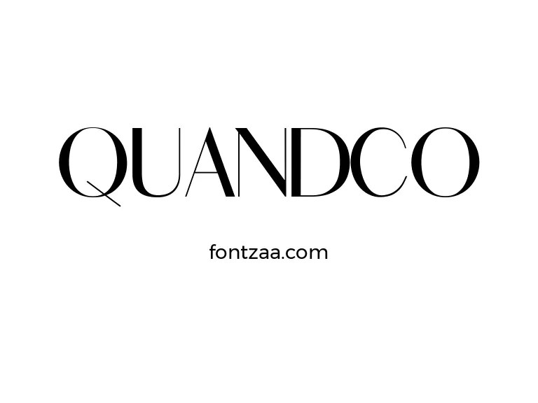 Quandco Font Free Download