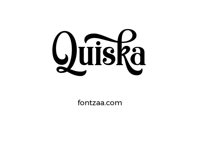 Quiska Font Free Download