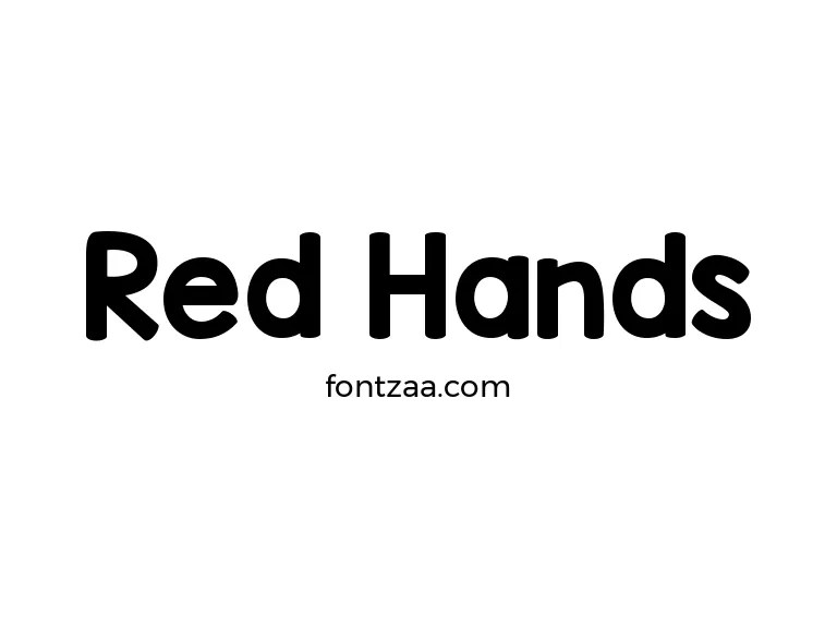 Red Hands Font Free Download