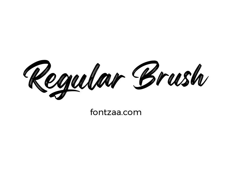 Regular Brush Font Free Download