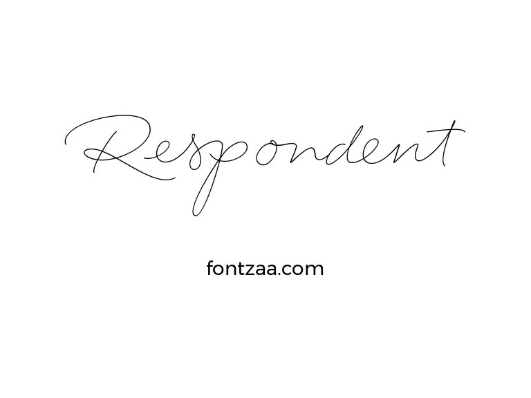 Respondent Font Free Download
