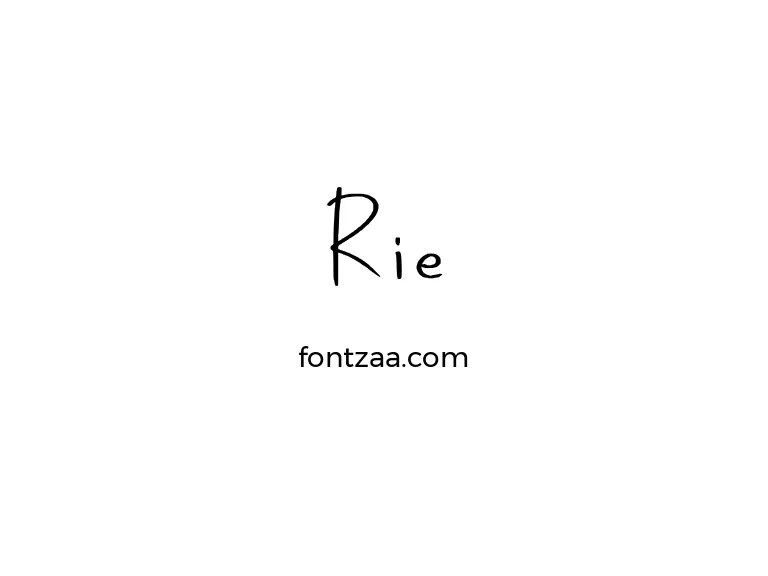 Rie Font Free Download