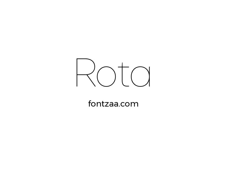 Rota Font Free Download