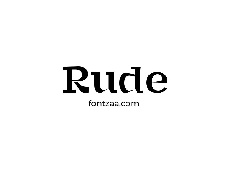 Rude Font Free Download