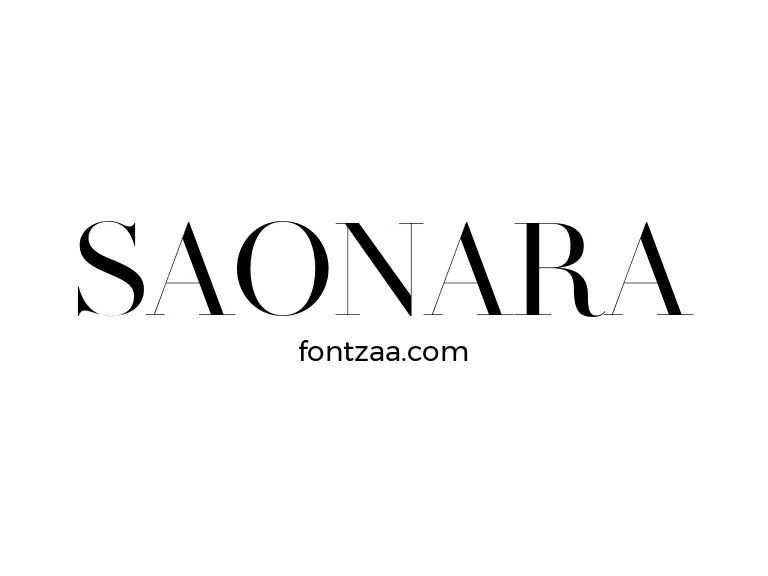 SAONARA Font Free Download