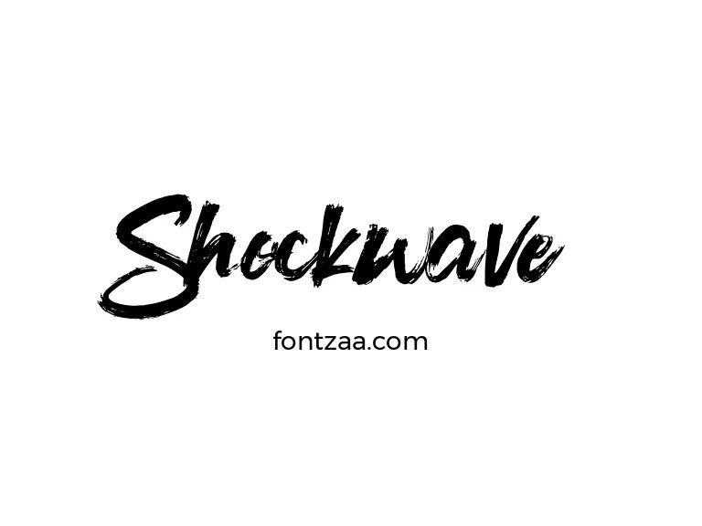 Shockwave Font Free Download