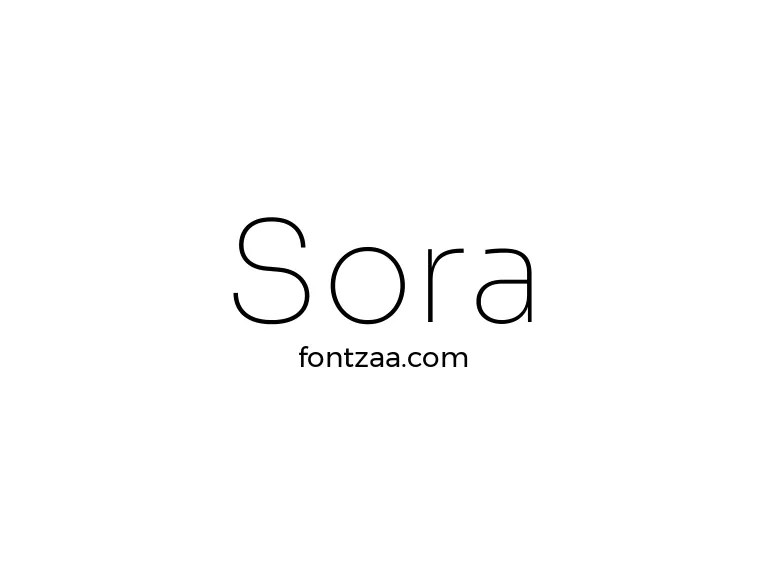 Sora Font Free Download