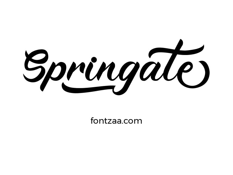Springate Font Free Download