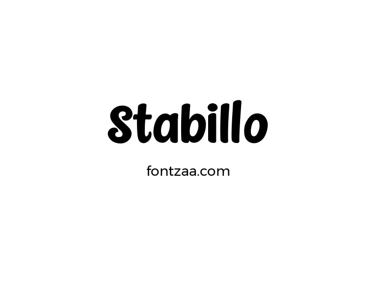 Stabillo Font Free Download