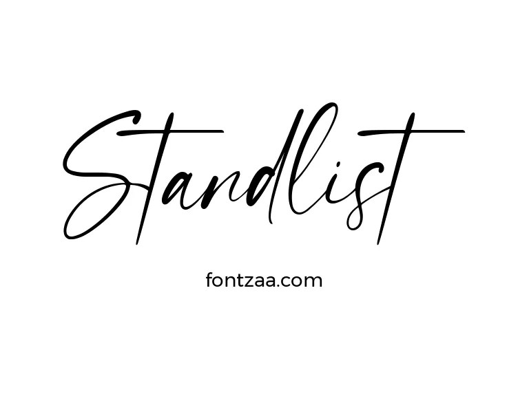 Standlist Font Free Download