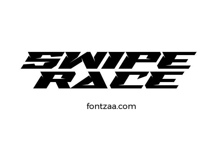 Swipe Race Font Free Download