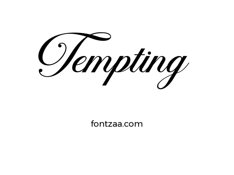Tempting Font Free Download