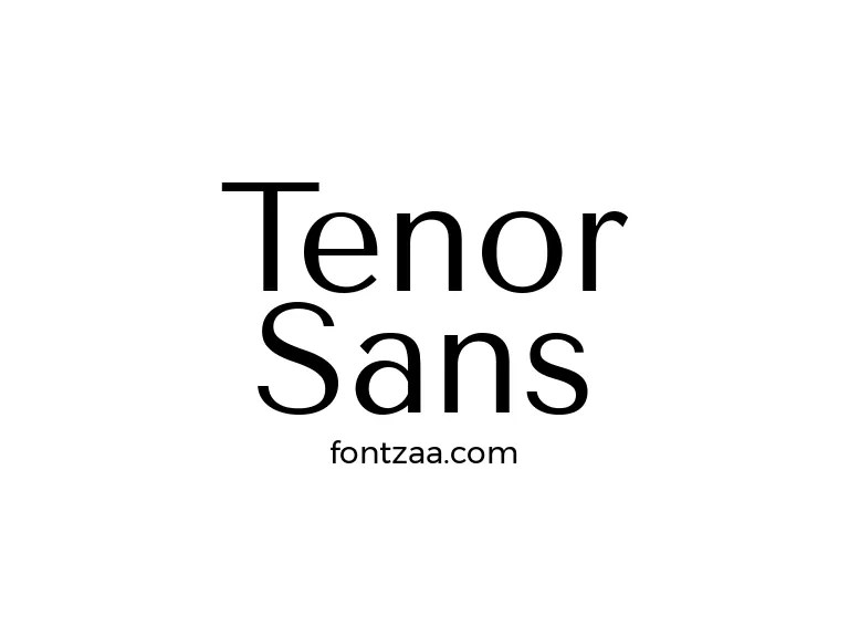 Tenor Sans Font Free Download