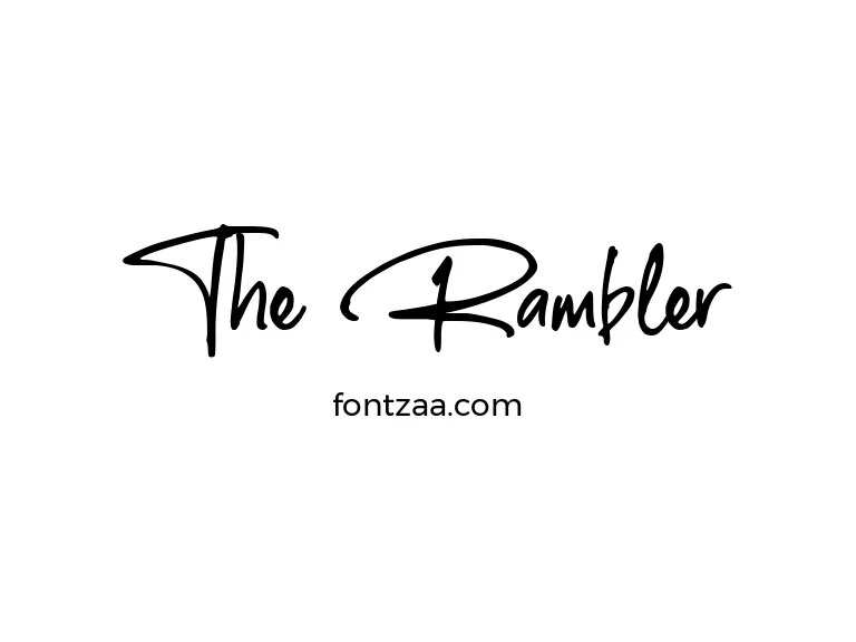 The Rambler Font Free Download