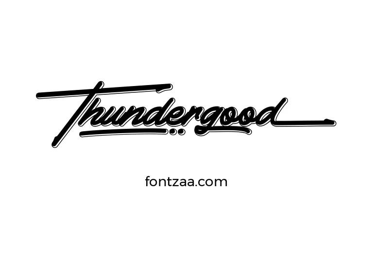 Thundergood Font Free Download