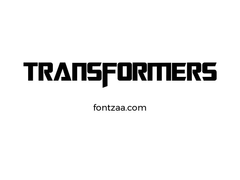 Transformers Font Free Download