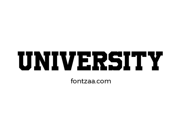 University Font Free Download