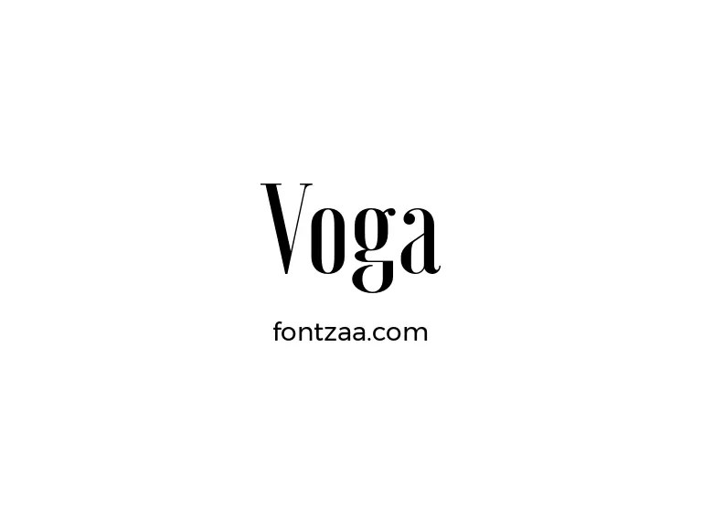 Voga Font Free Download