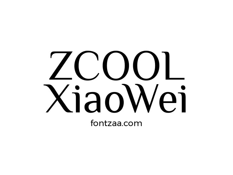 ZCOOL XiaoWei Font Free Download