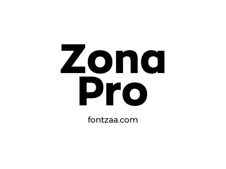Zona Pro Font Free Download
