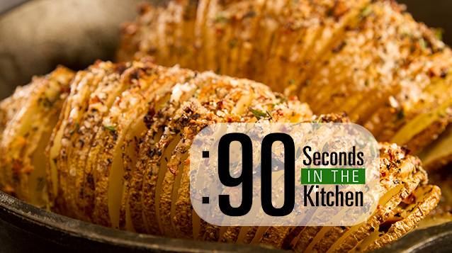 90 Second Hasselback Potato