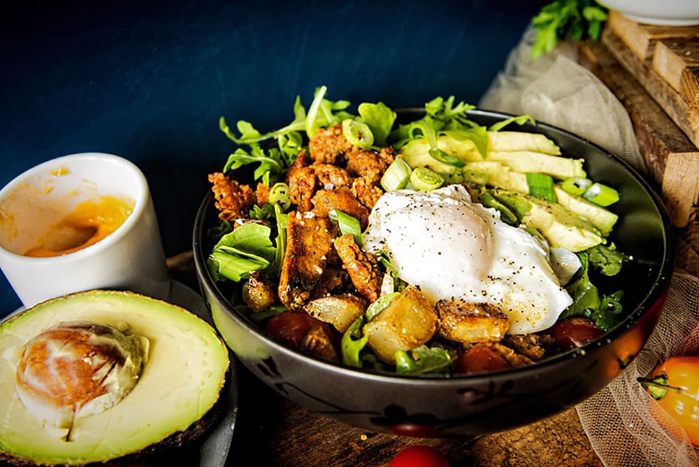 Fuel up right in the morning with this spicy loaded Chorizo Hash Breakfast Bowl! With fresh avocado, crispy hash browns and chipotle cream is the perfect start to fuel the whole day.