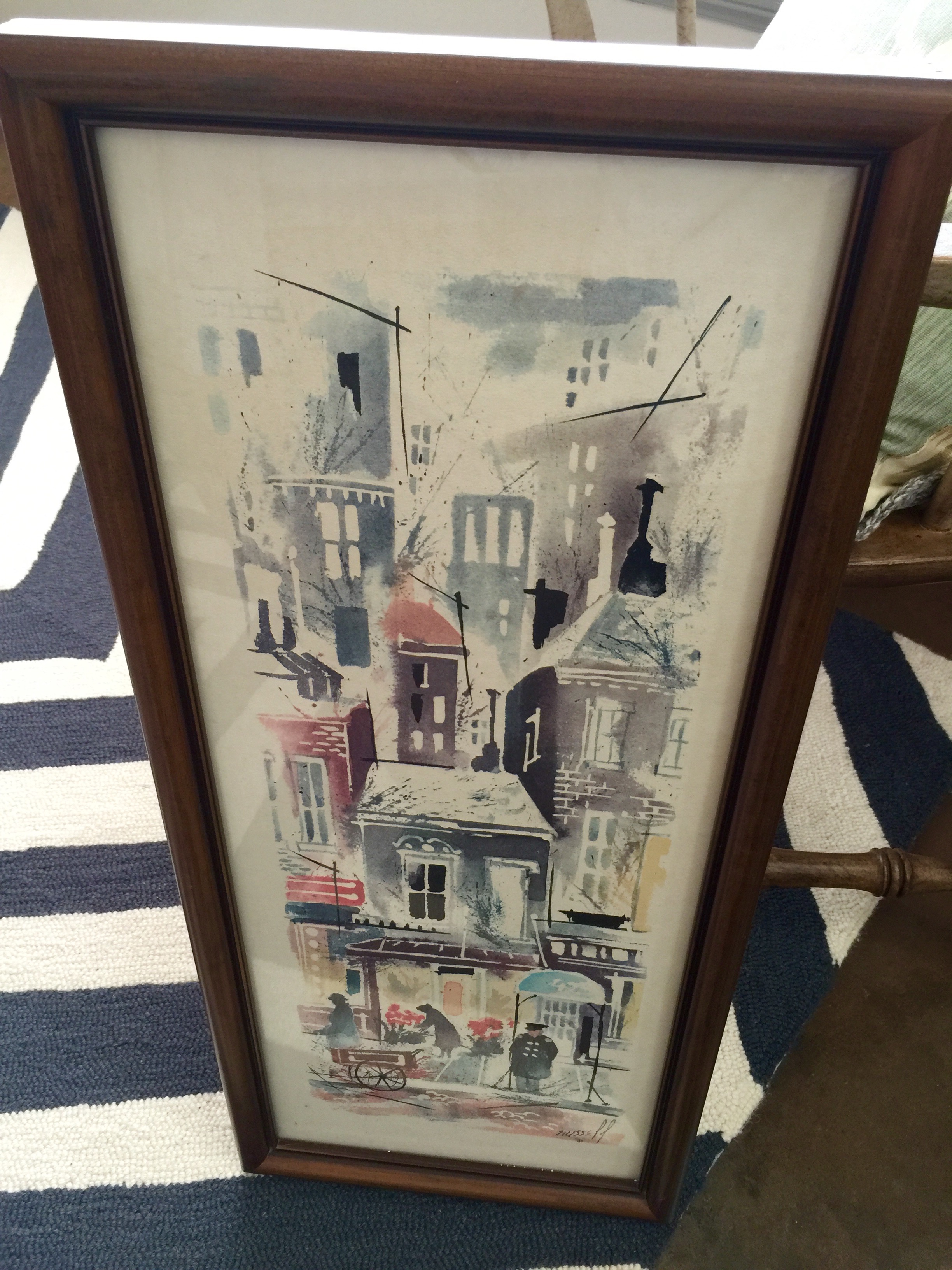 **SOLD**For Sale ((by Kade)) :: framed print by Russell ((possibly San Fran??))