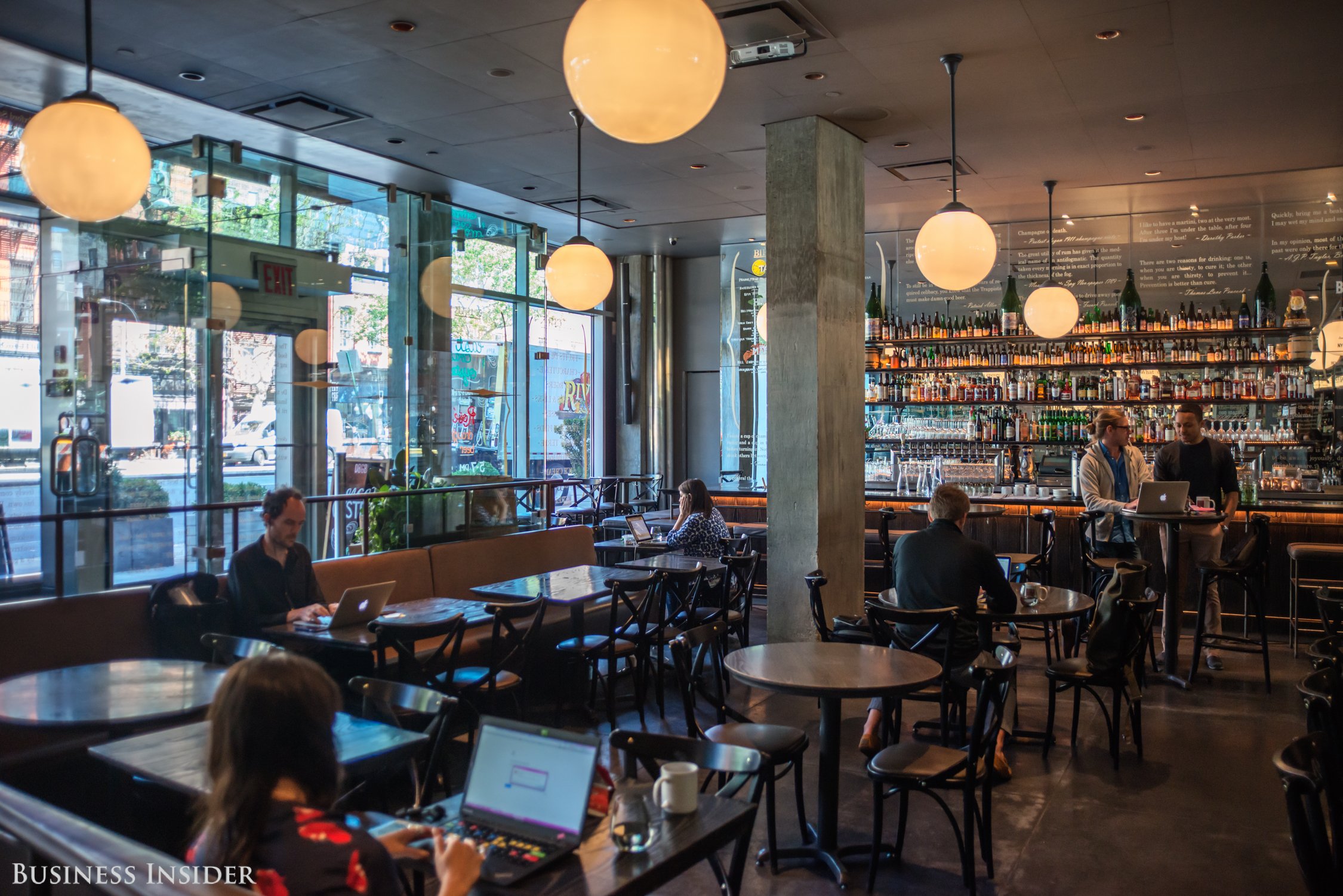 Let's break this one down we all kn. Food+Tech Connect Empty Restaurants Test Coworking, Blue