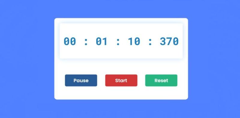 Create A Simple Stopwatch Using Javascript Tutorial Code - Premium City Photo Gallery - Full HD