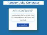 Random Joke Generator Using Javascript Api