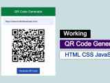 Qr Code Generator Using Javascript Css Free Code