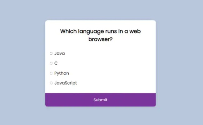Build A Quiz Application With HTML, CSS, And JavaScript, 50% OFF