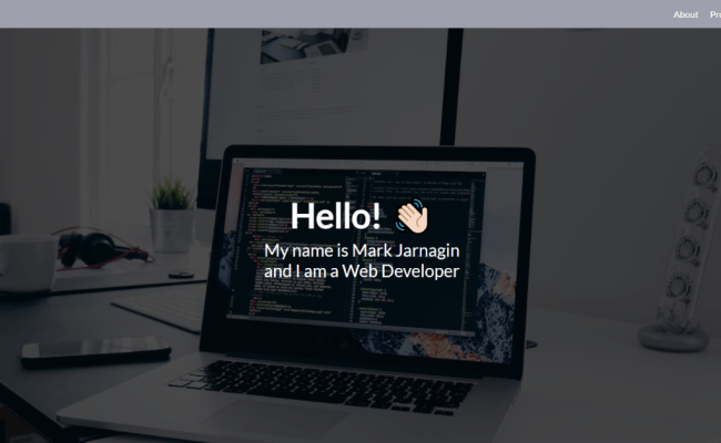 Create Portfolio Website Using HTML And CSS